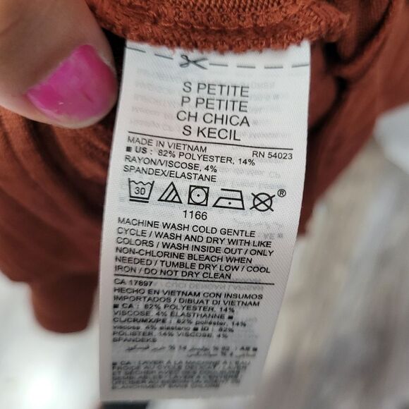 Old navy midi Knit long Sleeve dress Sz Small Petite - Picture 9 of 9